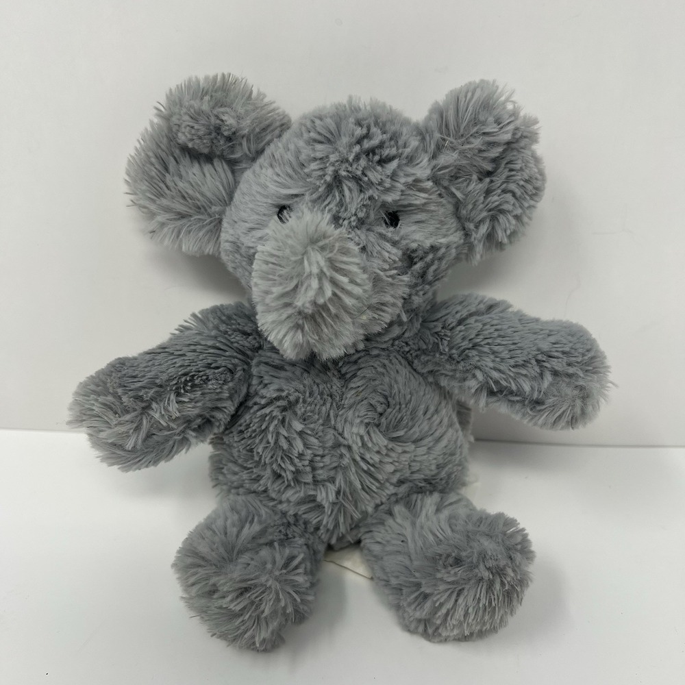 Cloud Island Elephant Plush 7 Gray Soft Rattle Lovey Stuffed Animal